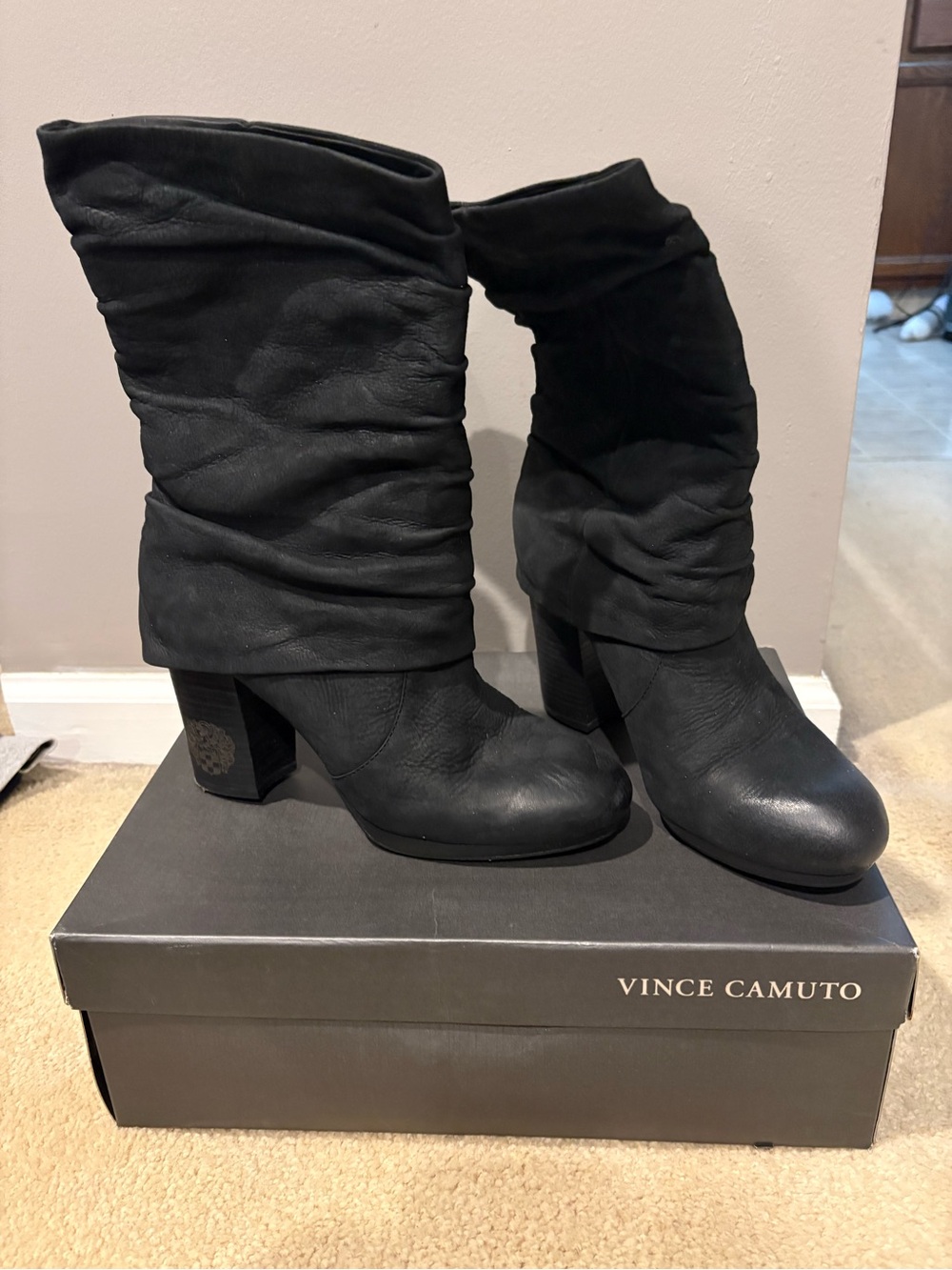 Vince Camuto Black Cassandra Boots
